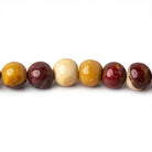 6-7mm Moukaite Jasper Plain Round Beads 13.5 inch 53 pieces - The Bead Traders