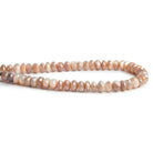 6-7mm Mystic Moonstone Faceted Rondelles 7.5 inch 45 beads - The Bead Traders