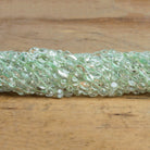 6-7mm Prasiolite plain coin Beads 13 inch 48 pieces - The Bead Traders
