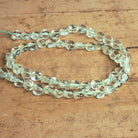 6-7mm Prasiolite plain coin Beads 13 inch 48 pieces - The Bead Traders
