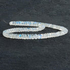 6-7mm Rainbow Moonstone Rondelles 16 inch 105 beads - The Bead Traders