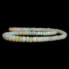 6-8.5mm Ethiopian Opal Faceted Rondelle Beads 18 inch 125pcs - The Bead Traders