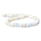 6-8mm Blue Lace Agate Plain Cube Beads 55 pieces - The Bead Traders
