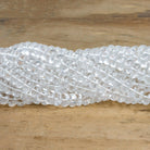 6-8mm Crystal Quartz Plain Rondelles 16 inch 80 beads - The Bead Traders