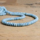 6-8mm Denim Opal Plain Rondelles 16 inch 85 beads - The Bead Traders