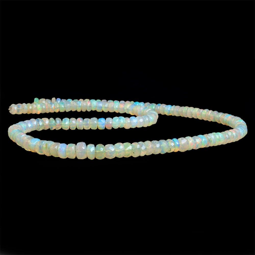 6-8mm Ethiopian Opal Faceted Rondelle Beads 18 inch 140pcs - The Bead Traders