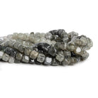 6-8mm Moss Quartz Plain Cubes 16 inch 65 beads - The Bead Traders