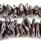 6-8mm Peacock Freshwater Pearl Center Drilled Keshi, 15" length, 130 pcs - The Bead Traders