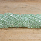 6-8mm Prasiolite Plain Rondelles 16 inch 90 beads - The Bead Traders