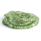6-8mm Prehnite Plain Rondelles 16 inch 85 beads - The Bead Traders