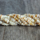 6-8mm Shell Square Heishis 16 inch 160 beads - The Bead Traders