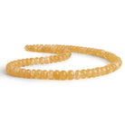 6-8mm Yellow Aventurine Plain Rondelles 16 inch 80 beads - The Bead Traders