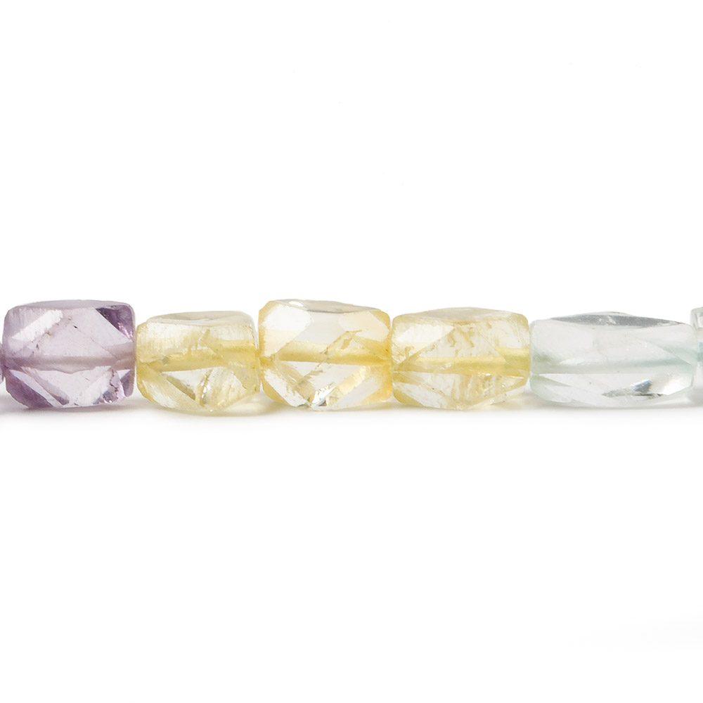 6-9mm Multi Gemstone Faceted Nugget Beads, 14 inch - The Bead Traders