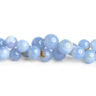 6.5-13mm Turkish Chalcedony Plain Rounds 16 inch 45 beads - The Bead Traders