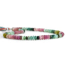 6.5-7.5mm Afghani Tourmaline Plain Rondelle Beads 15 inch 105 pieces - The Bead Traders