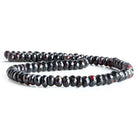 6.5-7.5mm Metallic Garnet faceted rondelle beads 13 inch 90 pieces - The Bead Traders