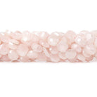 6.5-7.5mm Mystic Rose Quartz faceted asymmetrical coins 13 inch 45 Beads - The Bead Traders