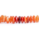 6.5mm-7mm Fire Opal Plain Disc Rondelle Beads 14 inch 124 pieces - The Bead Traders
