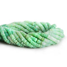 6.5mm Chrysoprase Plain Heishi Beads 16 inch 160 pieces - The Bead Traders