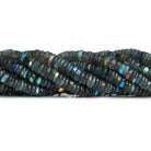 6.5mm Labradorite Plain Heishi Beads 16 inch 170 pieces - The Bead Traders