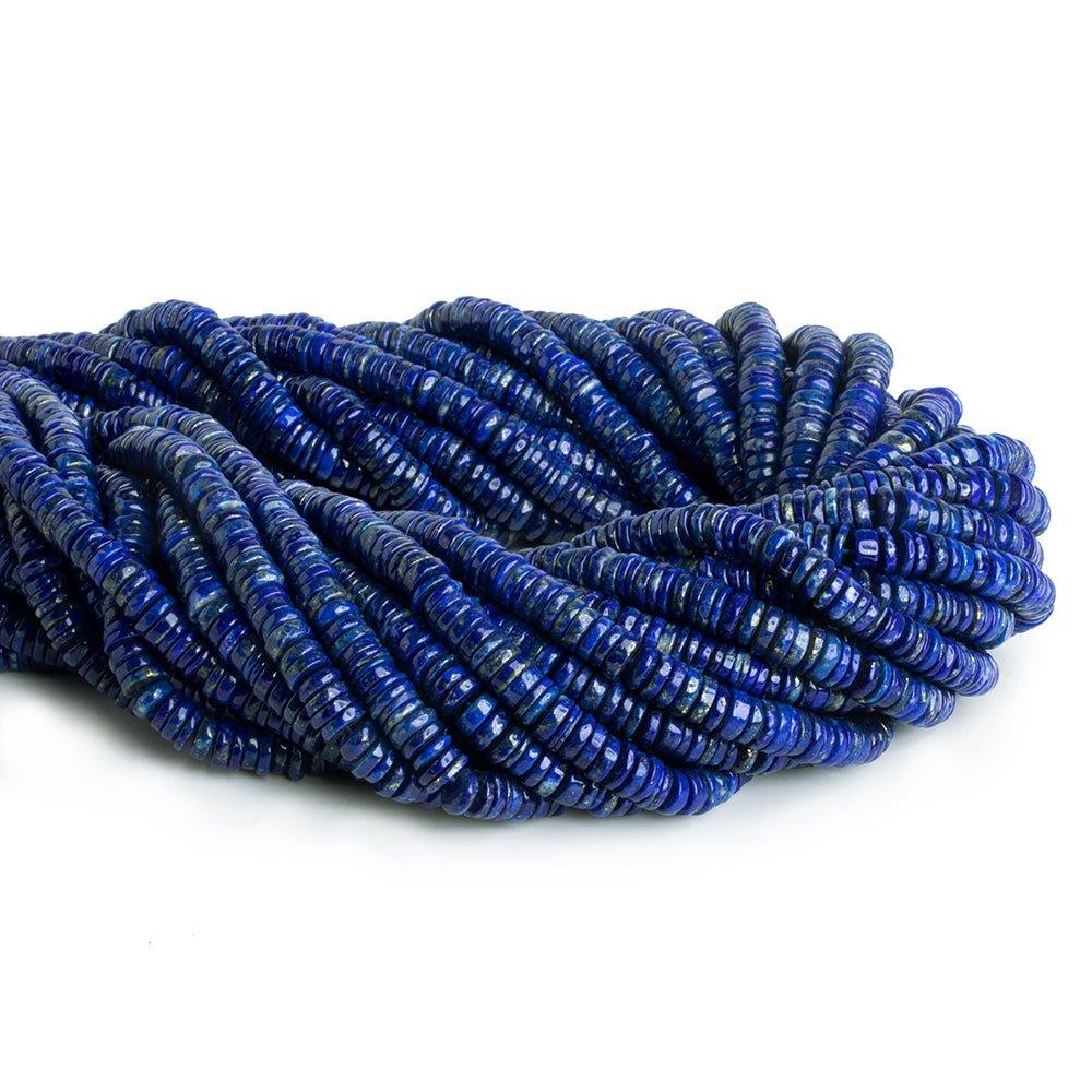 6.5mm Lapis Lazuli Plain Heishi Beads 16 inch 230pcs - The Bead Traders
