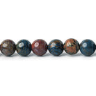 6.5mm Pietersite plain rounds 15.5 inch 62 beads - The Bead Traders