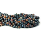 6.5mm Pietersite plain rounds 15.5 inch 62 beads - The Bead Traders