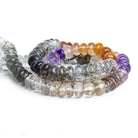6.5mm Rutilated & Tourmalinated Quartz Rondelles 15 inch 105 beads - The Bead Traders