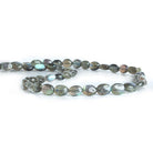 6.5x6mm-8.5x6.5mm Labradorite Plain Nugget Beads 14 inch 50 pieces - The Bead Traders