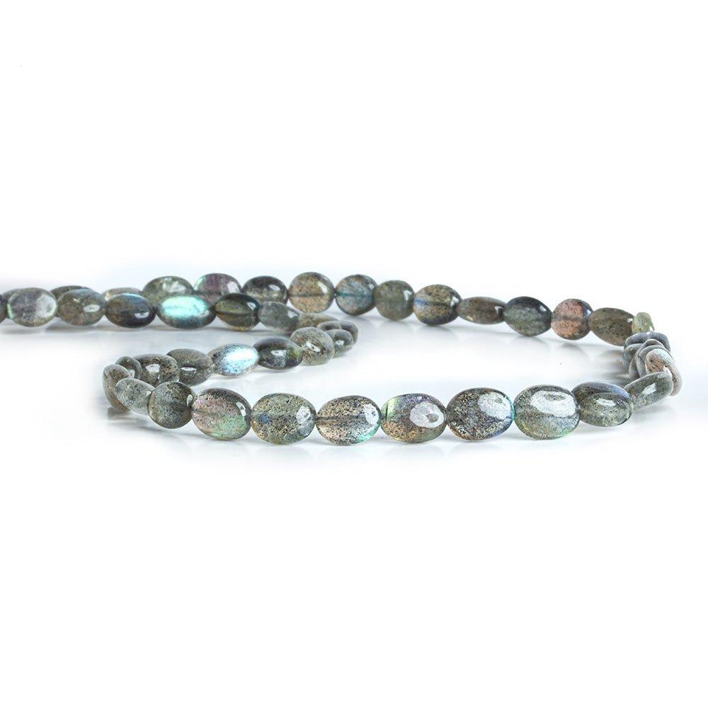 6.5x6mm-8.5x6.5mm Labradorite Plain Nugget Beads 14 inch 50 pieces - The Bead Traders
