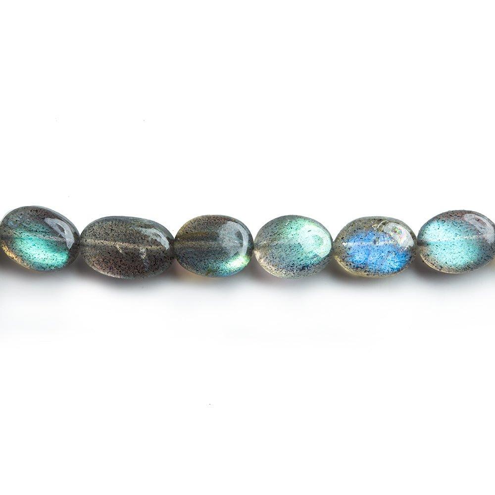 6.5x6mm-8.5x6.5mm Labradorite Plain Nugget Beads 14 inch 50 pieces - The Bead Traders