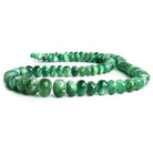 6mm-11mm Aventurine Faceted Rondelle Beads 18 inch 89 pieces - The Bead Traders