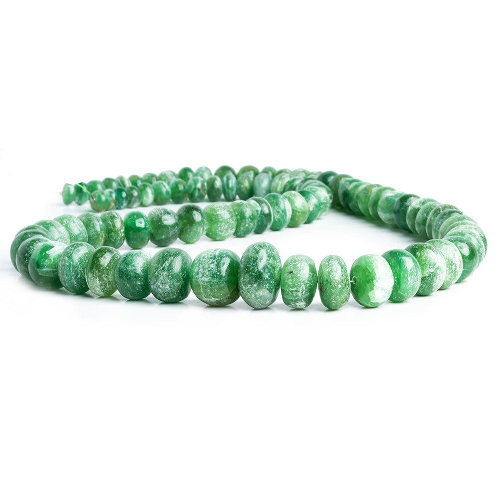 6mm-11mm Aventurine Plain Rondelle Beads 18 inch 80 pieces - The Bead Traders