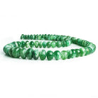 6mm-11mm Aventurine Plain Rondelle Beads 18 inch 93 pieces - The Bead Traders
