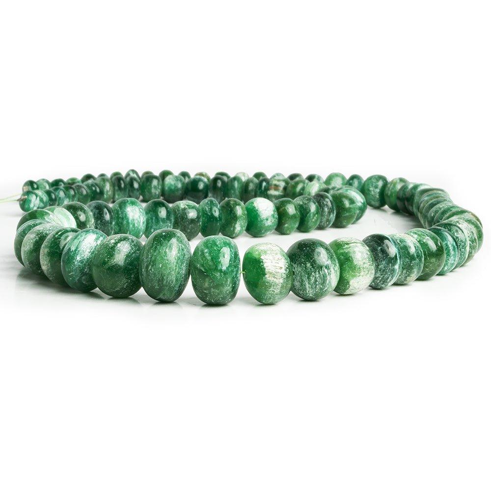6mm-13mm Aventurine Plain Rondelle Beads 18 inch 85 pieces - The Bead Traders