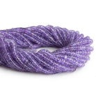 6mm-7mm Amethyst Plain Heishi Beads 16 inch 180 pieces - The Bead Traders