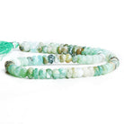 6mm-7mm Blue Peruvian Opal Faceted Rondelle Beads 14 inch 90 pieces - The Bead Traders