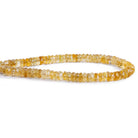 6mm-7mm Citrine Faceted Heishis 8 inch 75 beads - The Bead Traders