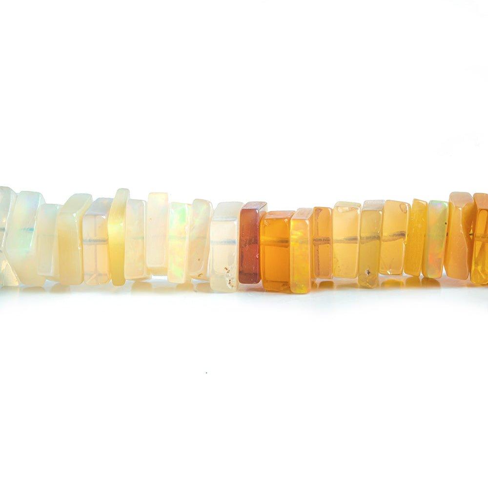 6mm-7mm Ethiopian Opal Square Heishi Beads 16 inch 220 pieces - The Bead Traders