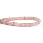 6mm-7mm Rose Quartz Faceted Heishis 8 inch 80 beads - The Bead Traders