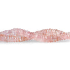 6mm-7mm Rose Quartz Faceted Heishis 8 inch 80 beads - The Bead Traders
