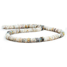 6mm-7mm Tan Australian Opal Heishi Beads 16 inch 180 pieces - The Bead Traders