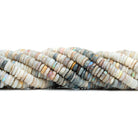 6mm-7mm Tan Australian Opal Heishi Beads 16 inch 180 pieces - The Bead Traders