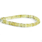 6mm-9mm Lemon Quartz Faceted Heishis 8 inch 70 beads - The Bead Traders