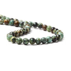 6mm African Turquoise plain round beads 15 inch 60 pieces - The Bead Traders