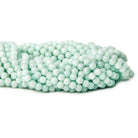 6mm Amazonite Plain Round Beads 15 inch 69 pieces - The Bead Traders