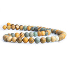 6mm American Picture Jasper Plain Round Beads 15 inch 60 pieces - The Bead Traders