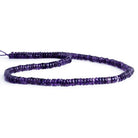 6mm Amethyst Plain Heishi Beads 16 inch 170 pieces - The Bead Traders