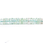 6mm Aquamarine Faceted Rondelle Beads 14 inch 185 pieces - The Bead Traders