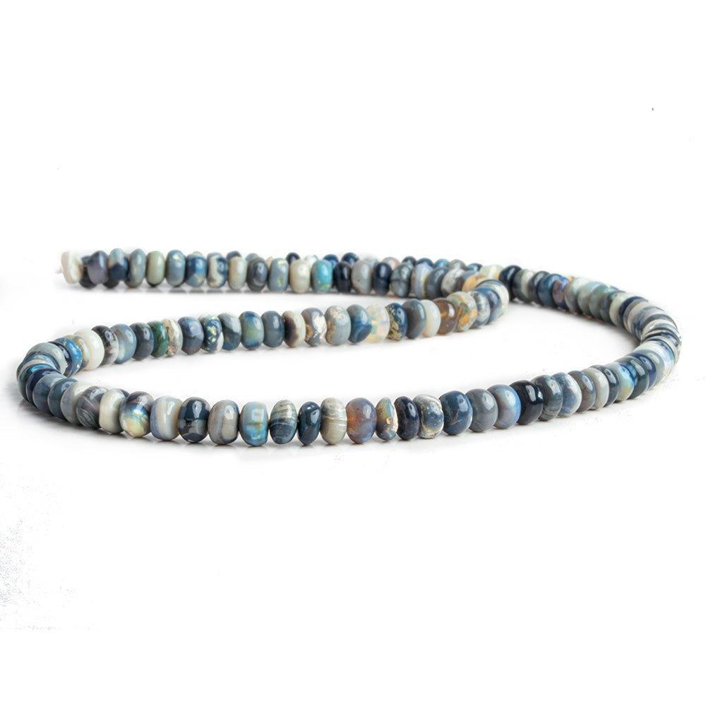 6mm Australian Opal Plain Rondelle Beads 16 inch 125 pieces - The Bead Traders